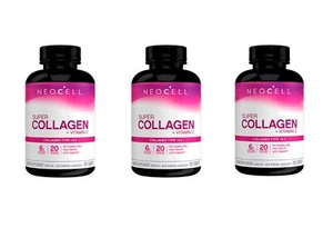 NeoCell Tablets Super Collagen Vitamin C Healthy Skin Antioxidant Support 120pcs - Picture 1 of 8