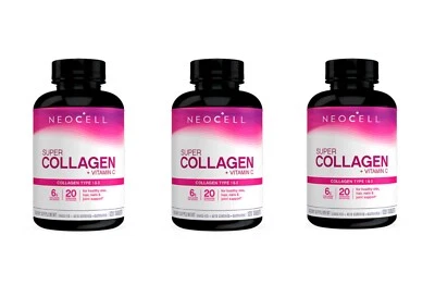 NeoCell Tablets Super Collagen Vitamin C Healthy Skin Antioxidant Support 120pcs - Image 1 of 4