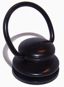 1x Loxx- Knopf- schwarz verchromt mit Bügel Art. Nr.TO- 41B für Tenax Unterteile - Bild 1 von 1