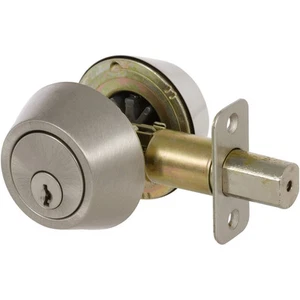 Cavalier Satin Nickel Double Cylinder Deadbolt - Picture 1 of 1