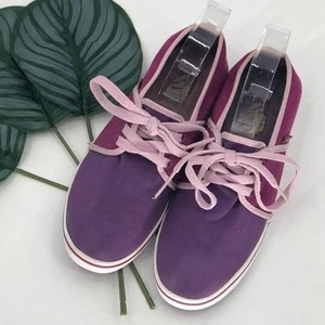 Vans Purple Pink Tie Canvas Aleeda Low Top Lightweight Fashion Sneakers Shoes - Picture 1 of 9
