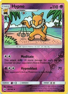 Hypno 60/149 - REVERSE HOLO - SM Base Set - LP/MP - Picture 1 of 2