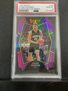 Panini Select 2021 Franz Wagner #120 púrpura troquelado Prizm novato/99 PSA 10 - Imagen 1 de 2