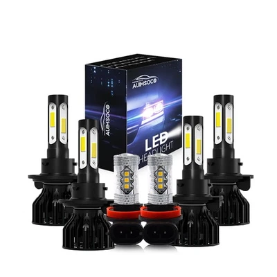 For 2010 2011 2012 2013 Ford Transit Connect 9008 LED Headlights Fog Bulbs Kit - Image 1 of 4