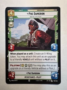 Poe Dameron - One Hell of a Pilot - Near Mint Star Wars: Unlimited Regular - Picture 1 of 2