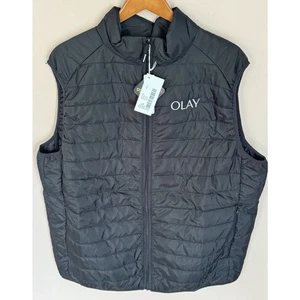 Core 365 XLT Prevail Packable Puffer Vest Black Embroidered With Olay - Bild 1 von 5