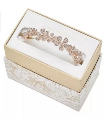 Brazalete Charter Club Flor Cristal Tono Dorado Nuevo Con Caja NUEVO Foto 1 de 4