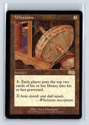 WHETSTONE – MTG Magic the Gathering Card – Urza's Saga – Rare - Image 1 of 4