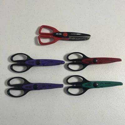 Fiskars Scrapbooking Scissors Paper Corner Edgers Decorative Edge Craft Lot Of 5 - Image 1 of 2