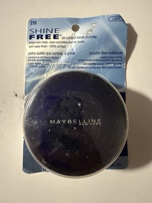 NEW Maybelline Shine Free Oil Control Loose Powder Light # 210 Discontinued RARE - Image 1 of 4