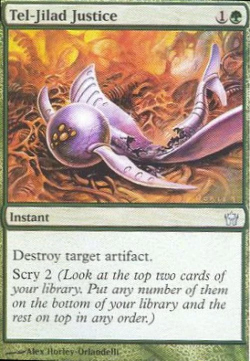 Tel-Jilad Justice -Foil Medium Play MTG Fifth Dawn - Image 1 of 1