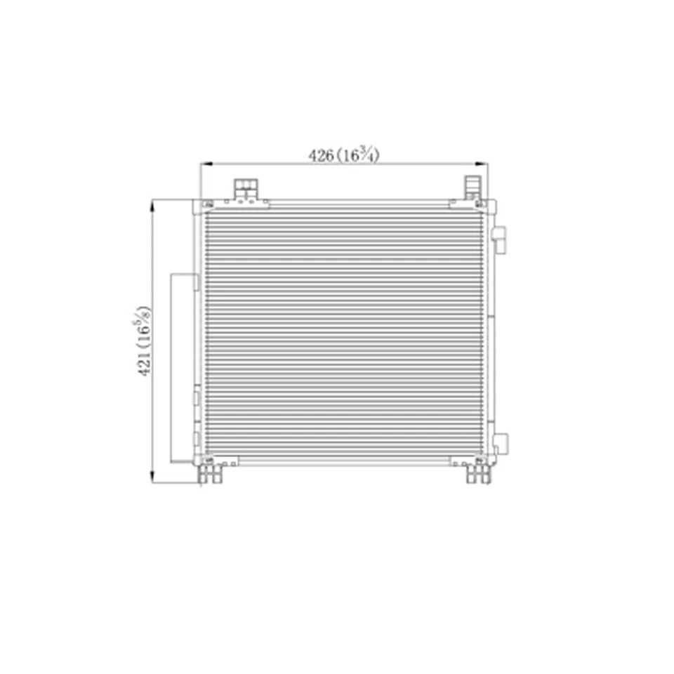 Replacement Condenser w/Integral Receiver Drier For 2012-2015 Scion IQ - Image 1 of 3