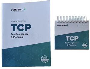 2024 SURGENT CPA REVIEW TCP (Tax Compliance & Planning) +Flashcards *MINT* - Picture 1 of 2