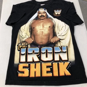 Maglietta nera The Iron Sheik W Legend Fan WWE WWF - Foto 1 di 10