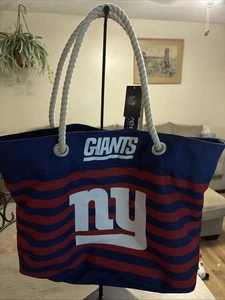 New York Giants Tote Bag Striped New - Picture 1 of 4