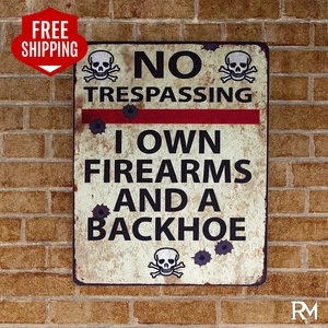 Señal sin intrusión - Señal de advertencia de seguridad de hierro de alta resistencia - NUEVA 11,5X17,5 - Imagen 1 de 5