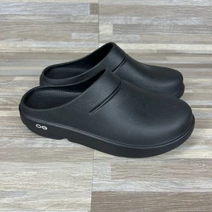Oofos OOcloog schwarze Pantoletten Clogs Erholung Komfort Schuhe Slipper Damen 10 Herren 8 - Bild 1 von 9