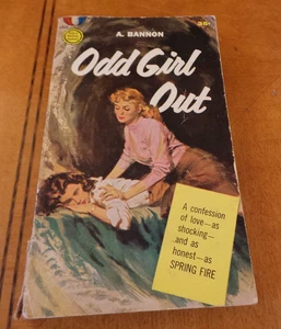 Odd Girl Out by Ann Bannon 1957 2nd prt Lesbian Pulp Vintage Barye cover art VG - Picture 1 of 9