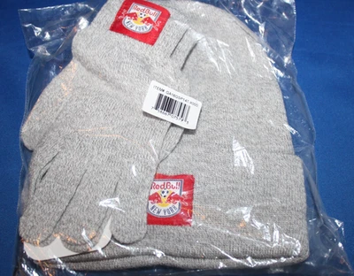 New York Red Bulls Knit Hat and Matching Gloves NWT - Image 1 of 4