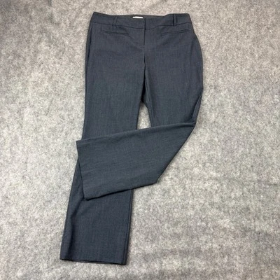 Van Heusen Women’s Dress Pants 6 Short Mid Rise Flare Leg Gray Stretch Trousers - Image 1 of 4