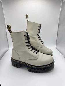 Dr Martens Audrick 8-Eye Platform Soft Leather Chunky Boots Womens Size UK 5 - Picture 1 of 14
