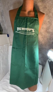 Burhop's Continental Market NOS Chef Apron Green Seafood Fish Kitchen Supply Co - Picture 1 of 17
