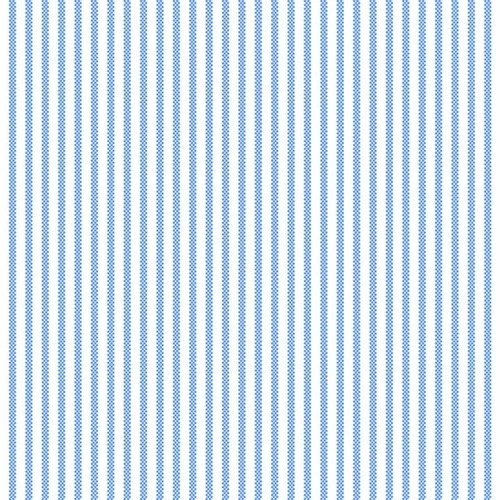 A.E. Nathan Blue Pinstripe Cotton Flannel Fabric by the Yard - Image 1 of 1