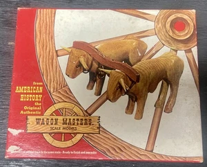 Kit Modelo Madera Vintage Wagon Master 952:298 Ox Team Wagons of the Old West - Caja - Imagen 1 de 5