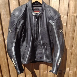 IXS Motorcycle Jacket Leather Mens Size Medium 40uk CE Armoured Protection  - Picture 1 of 15