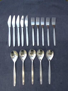 Cubiertos vintage de acero inoxidable ASHBERRY Promise de 15 piezas - Servicio para 5 - Imagen 1 de 22