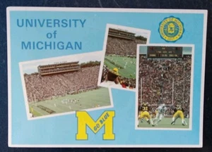 Postcard Ann Arbor MI Michigan The Big House Wolverine #31 #95 Curtis Greer Seal - Picture 1 of 2