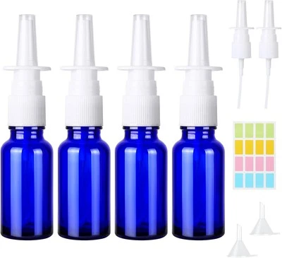 MARKE COKEESUN CoKeeSun 4 Stück Nasen Sprühflaschen, 20ml Glas Nasenspray Flasche Leer, W