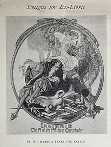 Original 1922 Bookplates for Beginners by Alfred Fowler-Hardcover First Edition - Picture 1 of 24