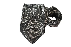 EXPRESS HERRENKRAWATTE SCHWARZ/PAISLEY BREITE: 3,5/8 ZOLL LÄNGE: 60 ZOLL - Bild 1 von 3