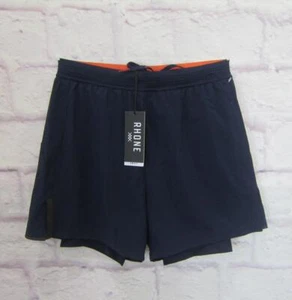 Rhone 4" Swift Shorts Foderato Marina Militare Atletico Attivo Uomo Taglia XS - Foto 1 di 7