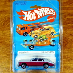 Vintage Hot Wheels Cadillac Seville Gray Purple Side BW Blackwall Hong Kong 1982 - Picture 1 of 4