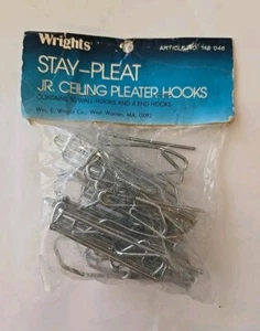Wrights Stay-Pleat Jr Ceiling Drapery Pleater Hooks 10 Hooks 4 Ends 145 046 NEW - Bild 1 von 1