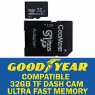 32GB Dash Cam Memory Card Ultra High Speed Goodyear Compatible Plus SD Adapter