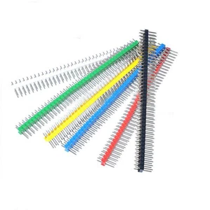 Color Pin Header Pitch 2.54mm Single/Double Row Pin Header Red/Yellow/Blue/Green - Picture 1 of 4