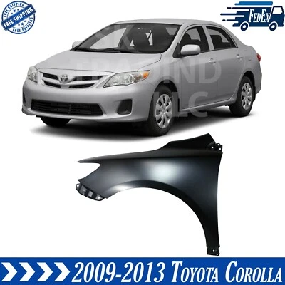 New Front Fender Driver Side Primed For 2009-2013 Toyota Corolla Japan Built - Imagem 1 de 4