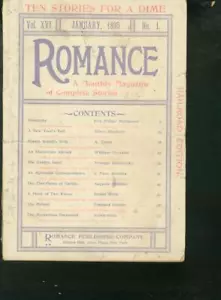 PULP: ROMANCE PULP 1895 JAN - RARE RAILROAD EDITION FICTION G/VG - Picture 1 of 1