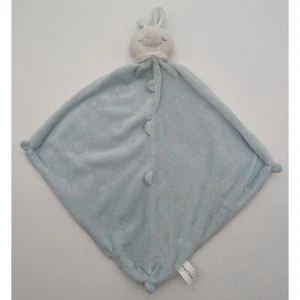 Angel Dear Blue Lamb Sheep Baby Lovey Security Blanket Knotted Corners Plush - Picture 1 of 6