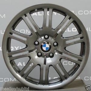 LLANTAS DE ALEACIÓN DE DOBLE RAYO GENUINAS BMW M3 E46 ESTILO 67M ANTRACITA 19" PULGADAS 10 RADIOS X4 - Imagen 1 de 4