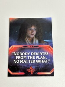 2023 Zerocool Stranger Things Season 4 Quotes Insert Q-12 Nancy Wheeler