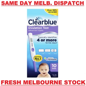 Clearblue Advanced Digital Ovulation Test Kit 10 Tests Dual Hormone Indicator - Picture 1 of 13