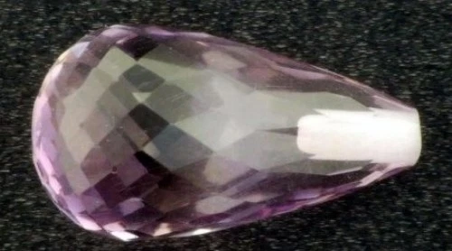 LOTE 2538 BRIOLETTE PERFORADO SUPERIOR AMATISTA BRASILEÑA 14 X 8 MM Foto 1 de 1