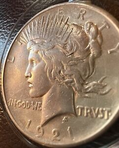 1921 P Peace 1$ Dollar Silver, Shine++, AU, High Relief, 100+ Years Of History
