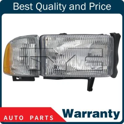 Conjunto Faro Derecho 1X TYC Para Dodge Ram 1500 1997 1998 1999 2000 2001 2002 Foto 1 de 4