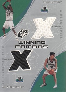 2002-03 SPx Basketball Winning Combos #KG/WS Kevin Garnett/Wally Szczerbiak