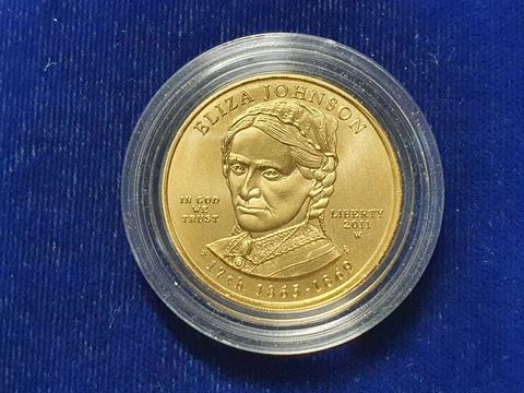 ✨2011 W ELIZA JOHNSON FIRST SPOUSE UNCIRCULATED 1/2 oz gold .999  NO-BOX-OR-COA Cover